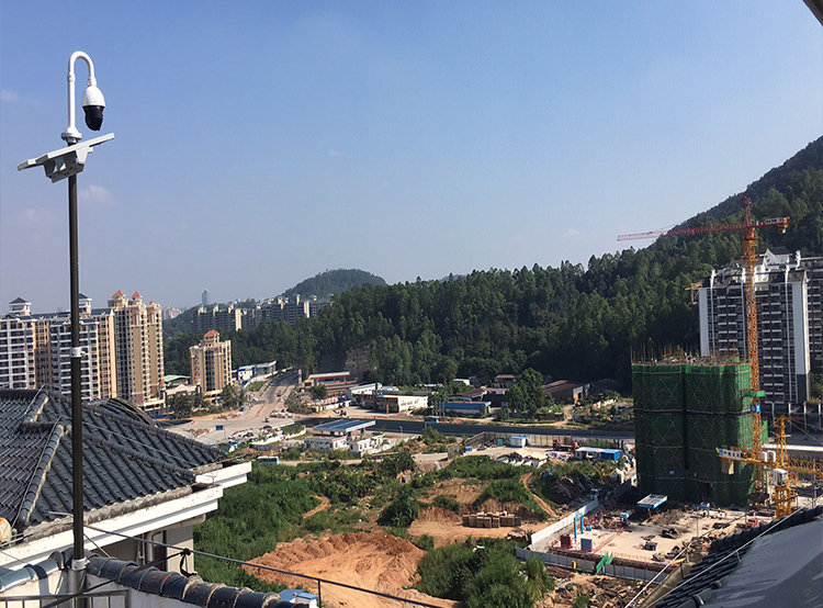 友聯(lián)哨兵建筑工地?zé)o線監(jiān)控現(xiàn)場圖